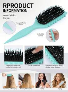 Curl Defining Brush, 2025 Newest Hair Brush Styling Brush, Curl Brush, Shape And Define Women's Curls - Rose Gold - View 5