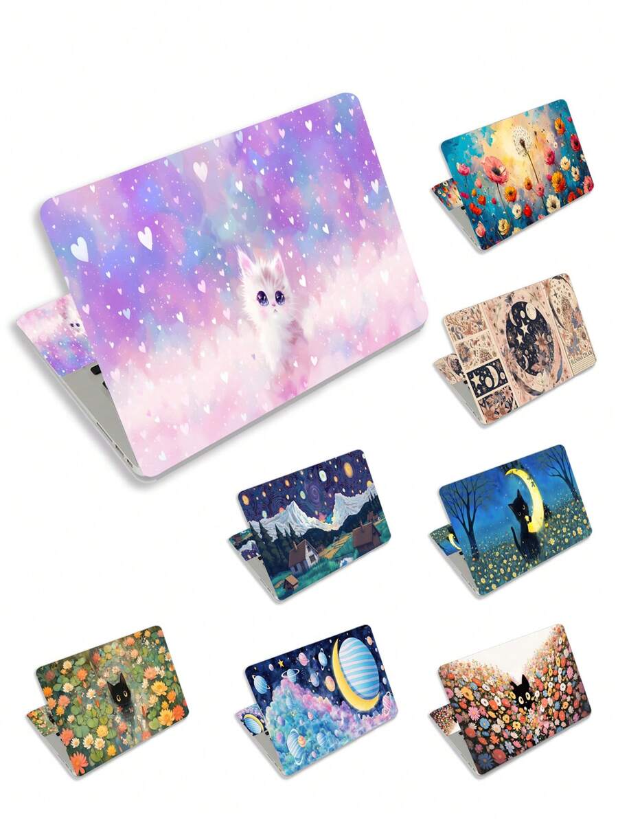 Laptop Skin Sticker Decal 15.4 Inch 15.6 Inch Laptop Vinyl Skin Sticker Cover Art Protection Laptop (Including 2 Wrist Pads Skin) - Multicolor - View 1