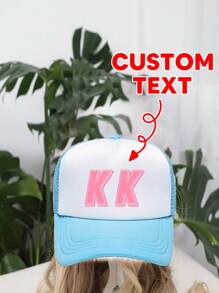 [Customized] 1pc Customizable Baseball Cap With Printed Photo, Logo, Or Text, Unisex Trucker Hat Design, Suitable For Parties, Holidays, Anniversaries - Multicolor - View 5