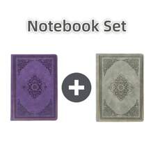 Vintage Notebook,Vintage Embossing Journal ,Hardcover Lined Notebook For Men & Women, Classic Daily Writing, Mixed Colors, Stationery Gift Packaging Back To School