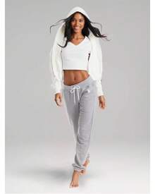 U.S. Polo Assn. Womens Sweatpants Joggers, French Terry Lounge Pants For Women - 希瑟.格雷 - 查看 4