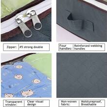 90 升可折叠床下储物箱 - 多功能壁橱收纳箱，用于收纳毯子、棉被、毛衣和枕头，床下储物