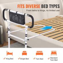 Bed Rails For Elderly Adults. The Bed Assist Rails For Seniors Can Be Folded At 180°/90°. They Have A Load-Bearing Capacity Of 450 Pounds/300 Pounds. The Side Rail Handrails Are Equipped With Handles That Can Be Adjusted In Four Levels, And There Are Storage Pockets. These Bed Rails Are Suitable For King-Size Beds, Queen-Size Beds, Full-Size Beds And Twin Beds. - 40.55 x 30.51 x 36.85 in - 查看 6