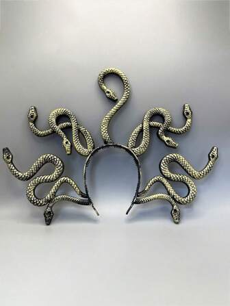 Classic Snake Woman Medusa Headband, Halloween Cosplay Photo Props, Three Colors To Choose From, Stage Accessories, Party Dress Up Props