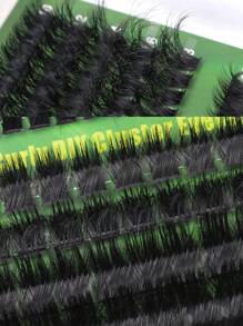 Hinarin 275 pièces D Curl Volume Lash Clusters 80D+100D+180D Extensions de cils individuels volumineuses et épaisses 10-18 mm Faux cils en grappes individuels effilés