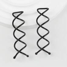 4 Stück/10 Stück Metall Spiral Haarclips für Hochsteckfrisuren, Winterhaaraccessoires für Frauen in Schwarz, Gold, Silber und Roségold zum Stylen von Frauenhaaren oder für den Einsatz in Make-up-Wäschen, Salon-Coiler, DIY-Haarknoten, Haarnadeln, Haarknoten-Maker, Haarteile, Haarstyling-Pins, Schulsachen