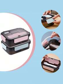 Lunch Box Loncheras  Para Lunch Fiambrera 1500 Ml, Lonchera - Celeste - Ver 4