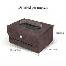 1 件挂式汽车纸巾盒、座椅扶手纸巾架、可折叠高端汽车内饰纸巾套