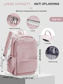 College-Rucksack, wasserdicht, Schultasche, leicht, lässig, Tagesrucksack, College-Laptop-Rucksack für Männer und Frauen, wasserabweisend, Reiserucksack für die High School, Mittelstufe, Grundschule, Mittelstufe, Oberstufe, Büchertaschen für Teenager, Mädchen, Jungen, Studenten, Größe M. Die neuen und alten Versionen werden nach dem Zufallsprinzip versendet.