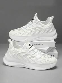 Men's Fashion Casual Sports Shoes, Breathable Shock-Absorbing Running Sneakers, Lightweight Non-Slip Walking Shoes