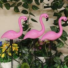 1/3 Stücke Solar Flamingo Leuchte, wasserdichte Solar-Gartenbeleuchtung für Außenbereich, rosa Flamingo Gartendekoration, Geburtstagsgeschenk, Weihnachtsgeschenk, Geschenk für das neue Zuhause, für Hof, Rasen, Gehweg, Pfad