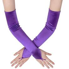 1 đôi găng tay dài không ngón kiểu dáng thanh lịch, cổ điển, màu trơn, thích hợp cho tiệc tùng, hẹn hò, đám cưới, tiệc sinh nhật, biểu diễn, cosplay, các sự kiện buổi tối mùa hè. - A - Xem 8