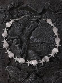 1pc Women's Shell, Starfish & Pearl Decorated Sweet Beach Metallic Waist Chain - Starfish and Shell Waist Necklace - View 8