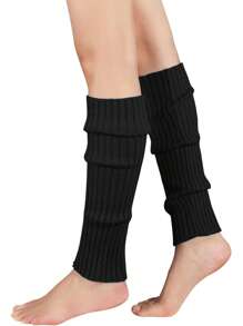 Women's Orange Leg Warmers, Neon Ribbed Leg Warmers, 80s/90s Party, Sports, Yoga, Y2K Style Fashion Accessory, Comfortable & Warm - Multicolor - View 13