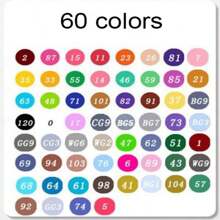 120 Colores Marcadores de doble punta, suministros de arte para estudiantes Marcadores de acuarela, Pinceles de dibujo de arte fino a base de aceite, Bolígrafos para pintar graffiti y bocetos, Lápices de colores de doble punta a base de agua, de vuelta a la escuela