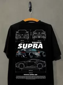 Men's Shirt Supra A90 T-Shirt Promotion - 黑色 - 查看 1