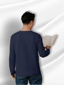 Men T-Shirts - White / Black / Navy Blue - View 3
