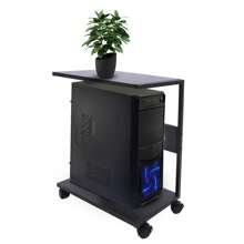 XIANXUS 2-Tier Computer Tower Stand, Under Desk CPU Stand PC Stand W/ Rolling Wheels