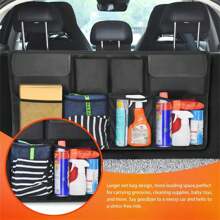 1 pièce Organisateur de coffre de voiture, Organisateur de siège arrière suspendu de voiture avec 8 grands sacs de rangement. Organisateur de coffre pour gain d'espace dans les SUV et les camions