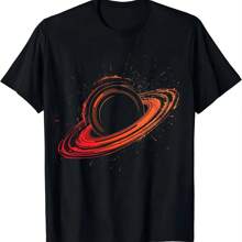 Camiseta divertida de física de agujeros negros - Física del universo Astrofísica Camiseta de ciencia astronómica para mujeres - Negro - Ver 1