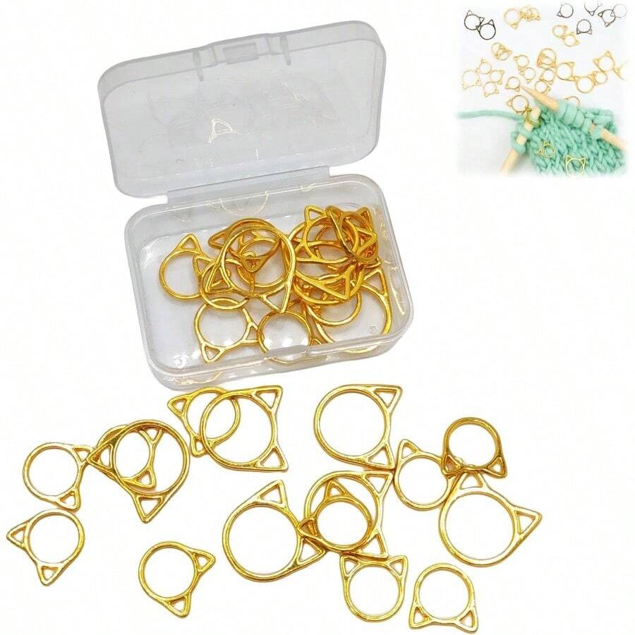 cat-stitch-markers-cute-stitch-markers-metal-stitch-markers-knitting