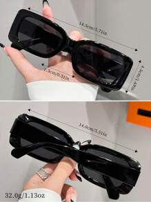 1 Pair Fashion Stylish Sunglasses - Suitable For Street Photography, Music Festivals, Tropical Beaches, Business Casual, Fishing, Sports, Beach, Travel, Festivals, Outdoors, Driving, Hiking, Party, Street Style Accessory, Outdoor Activities, UV Protection, Golf Fashionable Shade Elegant Outfit Family Outings Travel Vacation Holiday For Summer Beach Vacation,Outdoor,Travel - 彩色 - 查看 6
