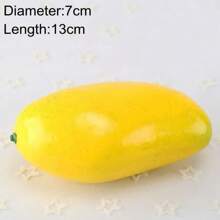 仿真水果蔬菜家居装饰假橘子桃子苹果梨葡萄柠檬桃子摆件美食摄影道具 - 彩色 - 查看 11