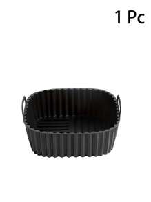 1/2Pcs,Air Fryer Silicone Baking Pan Household High Temperature Resistant Silicone Steam Pan Pan Mat Baking Cake Special Mold - Multicolor - View 7