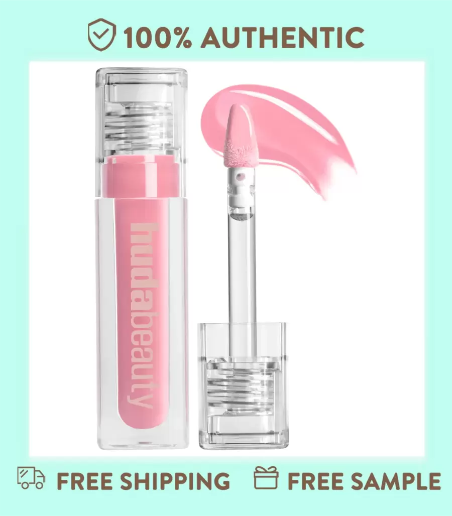 HUDA BEAUTY Lip Gloss Plumper For Fenty Beauty High-Shine Non-Sticky Formula With Vitamin E Lip Filler Effect & Hydrating Gloss 0.13 Oz/3.9 ML-Faux Filler Shiny Non-Sticky Lip Gloss-Size 0.13 Oz / 3.9 ML - UUU Baby - 查看 1