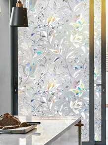 1 Cuộn Phim Cửa Sổ Chặn Tia UV, Phim Dán Cửa Sổ Bằng Nhựa Vinyl Mờ Tĩnh Điện Cho Phòng Tắm, Trang Trí Nhà Cửa, Kiểm Soát Nhiệt, Bảo Vệ Sự Riêng Tư, Chống Chói, Chống Vỡ, Nhiều Kích Cỡ, Dễ Lắp Đặt, Không Dính - Nhiều màu - Xem 1