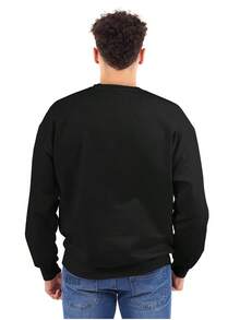 BRISCO BRANDS St Patrick's Day Graphic Fleece Lined Crewneck Pullover Sweatshirt Saint Paddy's Day Funny Sarcastic Keep Calm And Love Leprechauns Casual Everyday Cotton Printed Thermal Lined Jumper - 黑色 - 查看 2