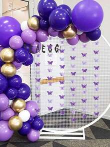 3D Butterfly Banner Decorative Paper Garland ,Paper Hanging Garland, Modern Butterfly Design Hanging Garland For Party Wedding, Birthday Theme Decor Hanging Garland Paper Bunting Banner Party Decorations Wedding Home Decor