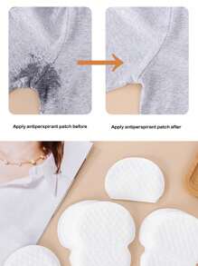Disposable Underarm Sweat Pads - White Sweat Absorbing Stickers For Clothes, Collar Sweat Guards, One-Time Use Sweat Absorbent Patches, Odor Control & Stain Prevention Gym Accessories, Sport, Gym, Home Exercise, Sport Accessories, Gym Accessories, CrossFit Accessories - Multicolor - View 9