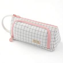 Cross-Border Supply Coreano Estilo Macaron Bloco de Cores Conversível Grande Capacidade Estojo de Lápis Atualizado Caixa de Papelaria Nova Bolsa de Lápis Bolsa de Papelaria Presente Infantil Bolsa de Moedas para Estudantes Bolsa de Armazenamento Simples para Meninos e Meninas, Estojo de Lápis, Mochila Escolar