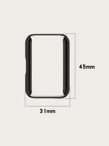 1pc Solid Color Casual Electroplated TPU Full Edge Scratch-Resistant Protective Case Compatible With Samsung Galaxy Fit 3 Smart Band - Galaxy Fit 3 - View 5