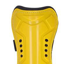 1 paio di parastinchi da calcio protezione sport calcio protezione gambe parastinchi per adulti allenamento Giallo