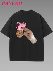 Payeah 2 In The Pink 1 In The Stink Funny Dirty Joke Meme Meme Funny Gifts T-Shirt 1 Pcs 220g Heavy Cotton T Shirt - Black - View 1