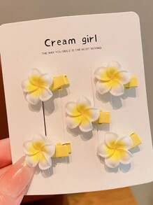 全新儿童樱花发夹和发环、粉色樱花发夹、婴儿侧刘海发饰 - 彩色 - 查看 17