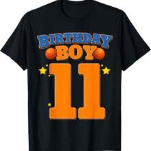 11th Birthday Boy Shirt Basketball 11 Years Old Kids Gift T-Shirt