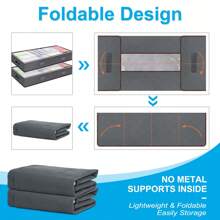 90 升可折叠床下储物箱 - 多功能壁橱收纳箱，用于收纳毯子、棉被、毛衣和枕头，床下储物