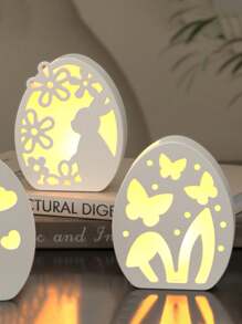 5pcs Silicone Resin Casting Molds Set, Easter Bunny, Easter Egg, Easter Candlestick Mold, For DIY Crafts, DIY Crystal Glue Plaster Cement Easter Mold,Miniature Asymmetric Hot Air Balloon Plaster Molds For Creative Concrete, Resin, Home Decor Making Kit Gifts Birthday Graduation