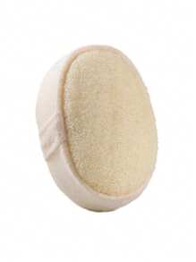 100% 丝瓜络沐浴海绵去角质沐浴露 SPA 级护肤品，适合男士或女士沐浴（1 件套）