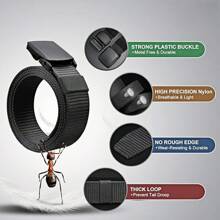 1 Pc Nylon Belt, Belt, Harness Belt For Men, 1.5 Inch (About 3.8 Cm) Heavy-Duty Belt With Quick Release Buckle Work Pants.