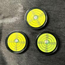 1个高精度铝合金水平仪，圆形气泡水平仪，直径30毫米，高度8毫米