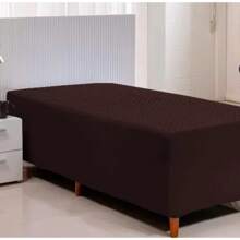 Waterproof Mattress Protector Box Single Mattress Cover - Óxido marrón - Ver 1