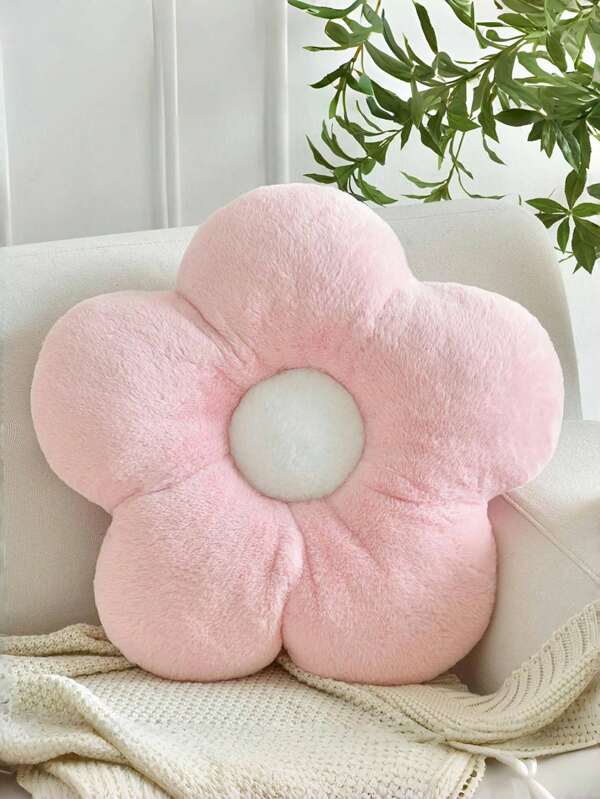 Cojines con forma de flor, cojines suaves con forma de flor para decoración del hogar en sofá, silla, cama, cojines de piso con estampado de flores para dormitorio, sala de estar, regalos para familia y amigos en primavera