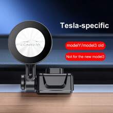 LCARS Soporte para teléfono de coche LCARS, compatible con modelos 2021-2024 y Model 3 2021-2023, instalado en la rejilla de ventilación, soporte de teléfono inalámbrico magnético, se ajusta a todos los teléfonos, incluye placa magnética