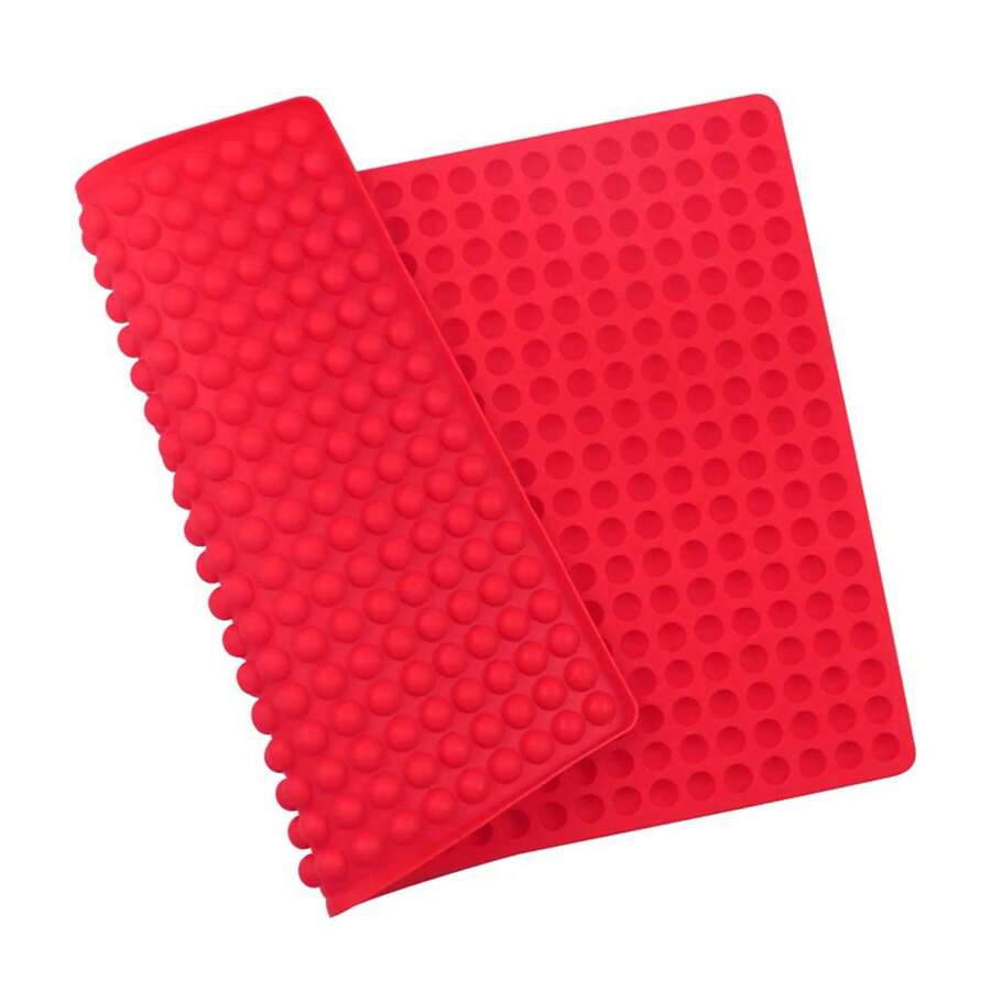 Chocolate Ball Mold 468-Cavity Mini Round Silicone Mold Chocolate Drops Molds Dog Treats Baking Semi Sphere Candy Dessert Tools - Red - View 1