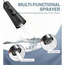 Black Kitchen Tap, Kitchen Tap With Pull Out Spray Stainless Steel Kitchen Mixer Tap Black Kitchen Sink Tap Kitchen Taps Matte Black - Matte Black - View 5