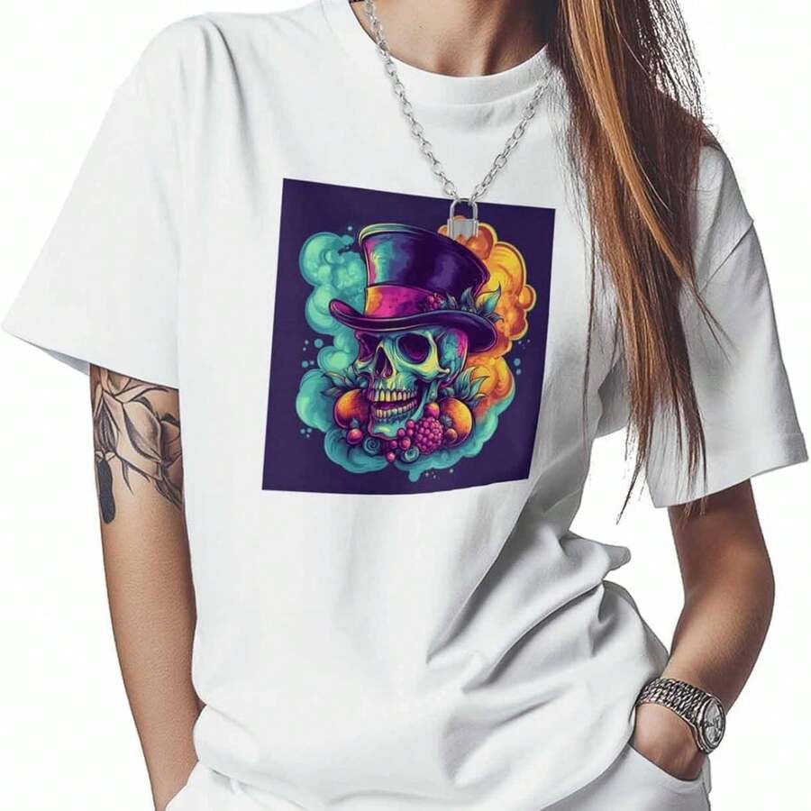 Camiseta de baile de bailarina de ballet - Blanco - Ver 1